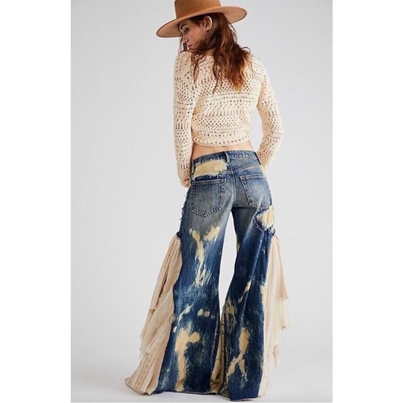 NWT Free People Martha Lace Jeans 27 - Picture 2 of 13